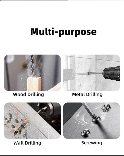 Electric Hand Drill Set Pistol Drill Electric Screwdriver Household Hand Drill