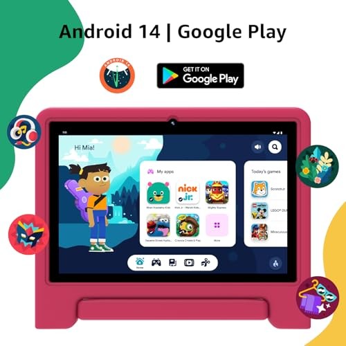 Kids Tablet-2024, Android 14 Tablet for Kids, 10.1-inch Tablet for Toddlers,