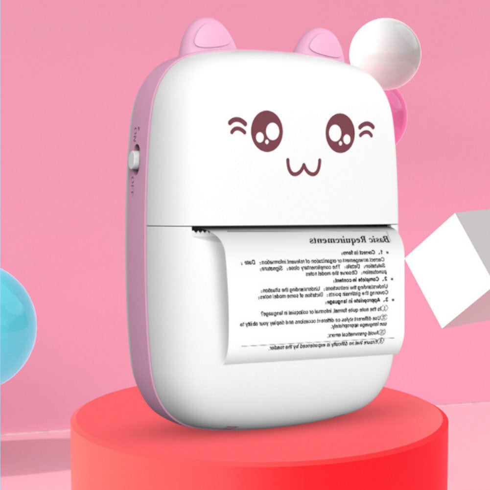 Mini Pocket Thermal Printer Bluetooth Cellphone Photos Sticker Inkless Printing