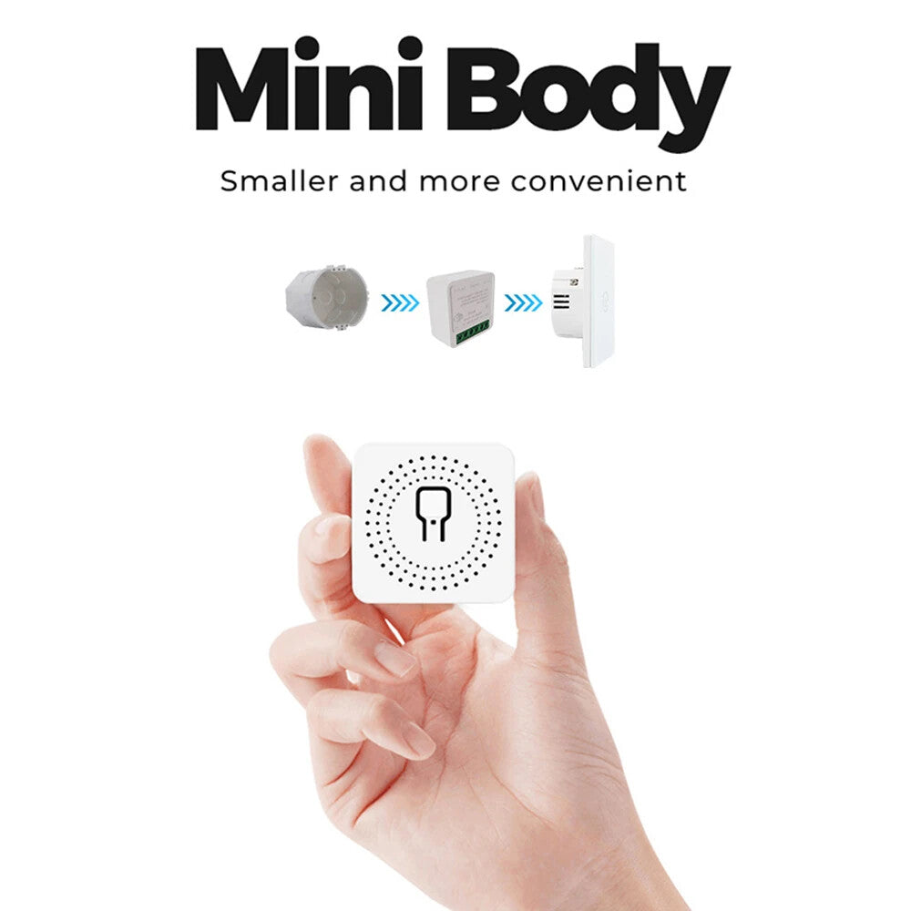 Smart Home ZigBee WiFi Smart Switch with Power Monitor 16A Mini Breaker Voice US