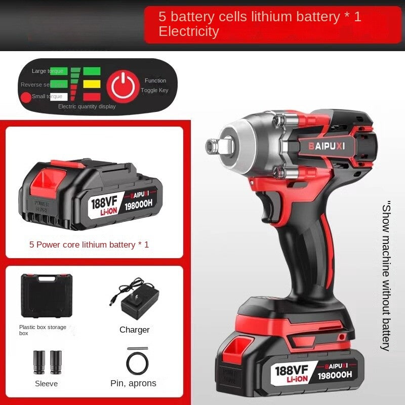 Electric Wrench Brushless Torque Electric Wrench Wind Gun Lithium Electric Tool