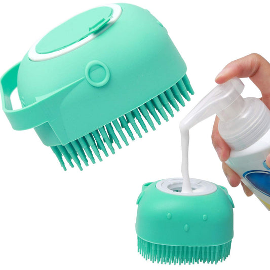 Pet Dog Shampoo Massager Brush Cat Massage Comb Grooming Scrubber Shower Brush F