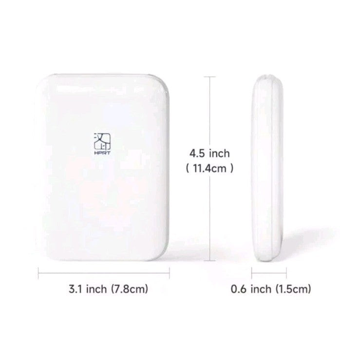 HPRT MT53 Mini Photo Printer - White
