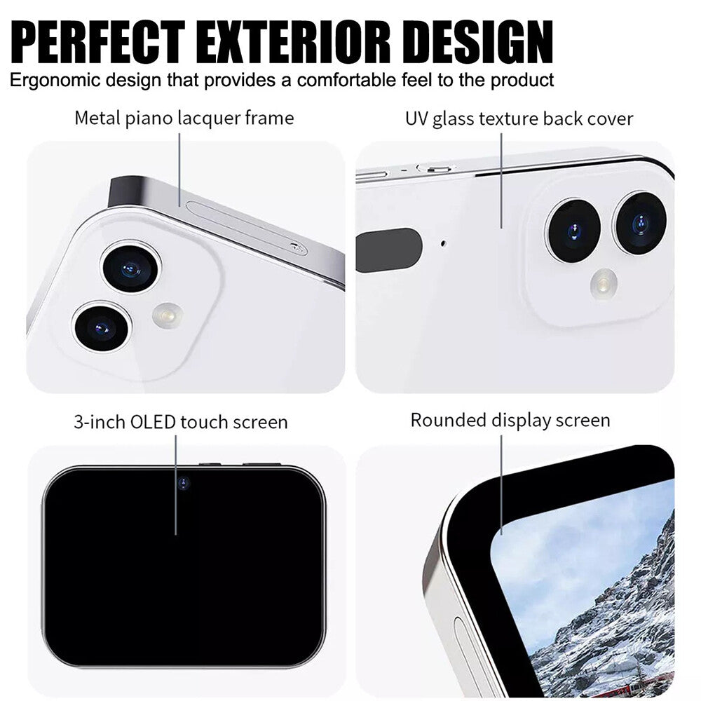 64MP 4K Digital Camera 16X 3 Lens Touch Screen Camera Music Player OTG 3600mAh