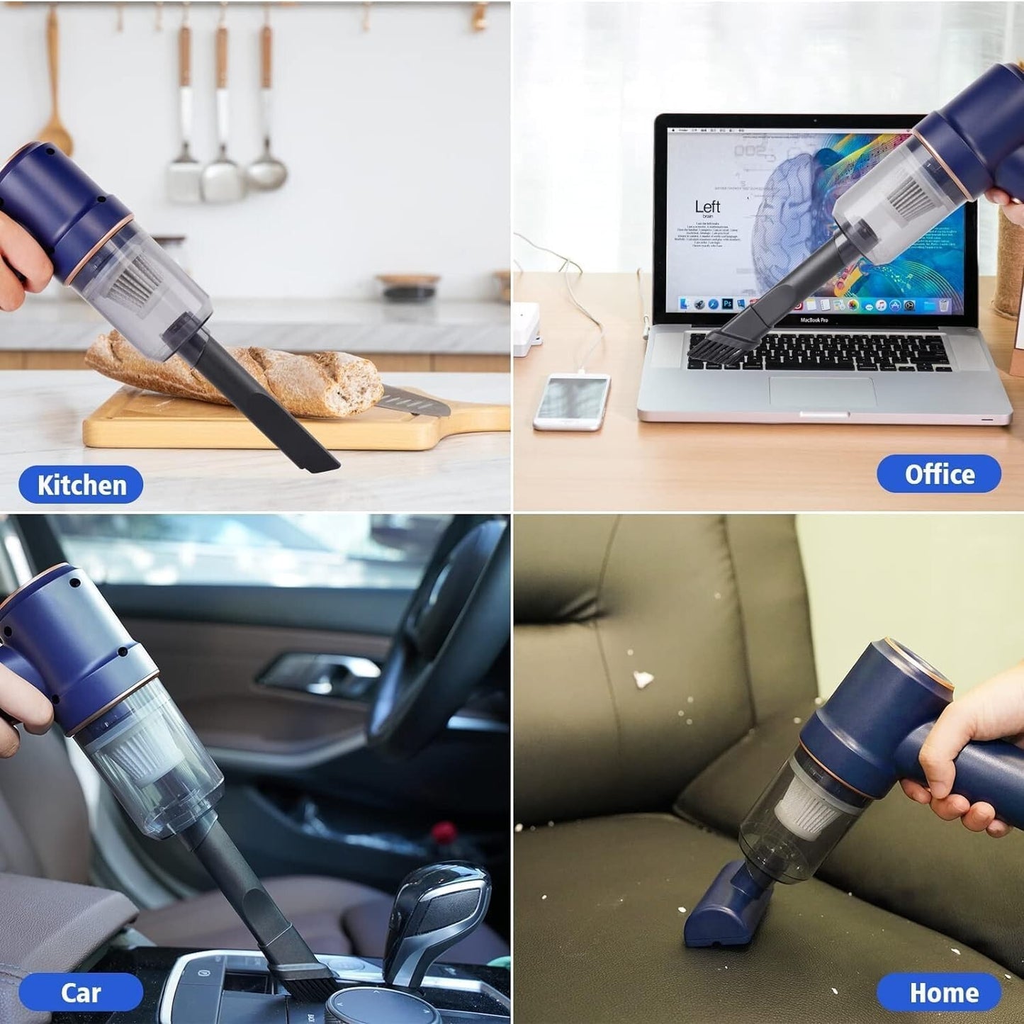Lightweight Portable Vacuum Cleaner - 9000Pa Strong Suction Ideal for Cars
