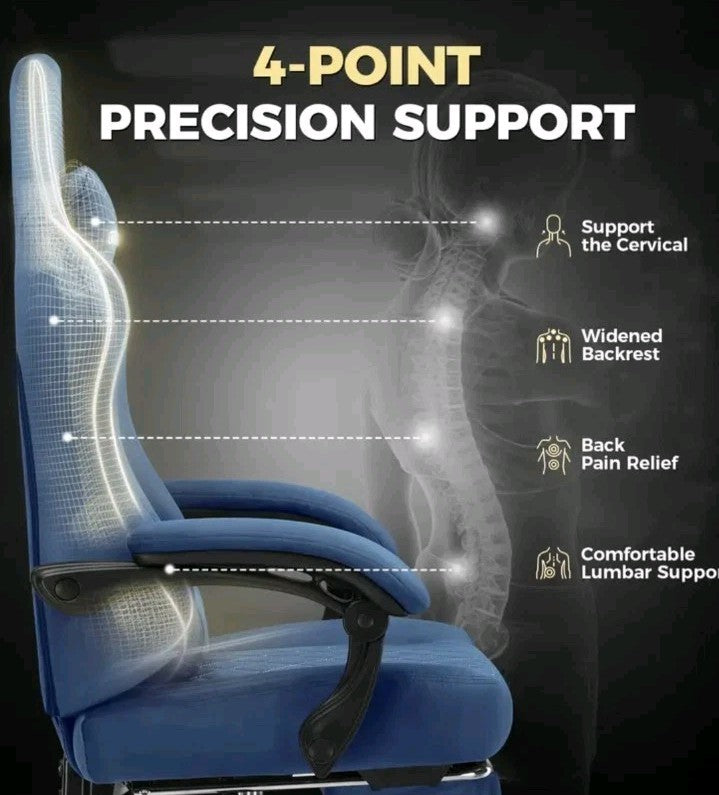 GTPLAYER Gaming Chair, Computer Office Chair with Pocket Spring Cushion, Link...