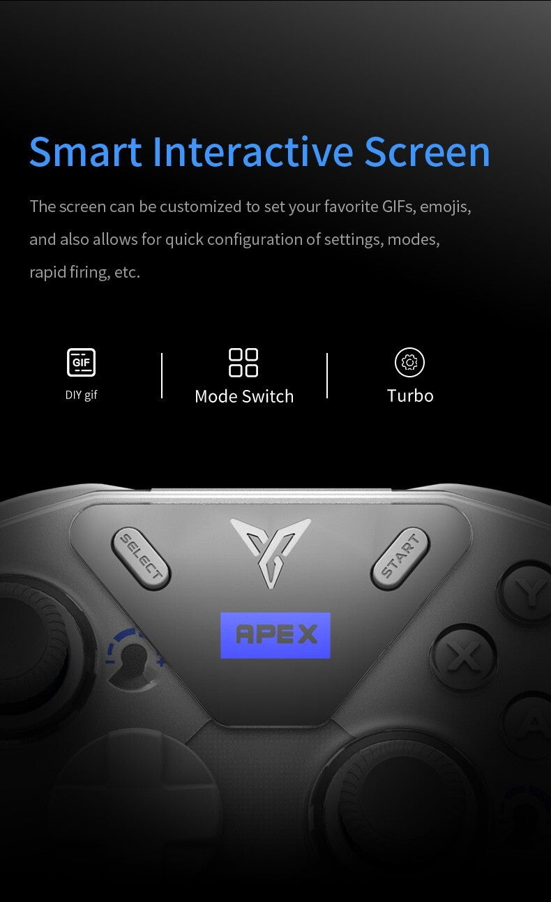 FLYDIGI APEX 4 Wireless Gamepad White Gaming Controller for PC/Switch 2/Android
