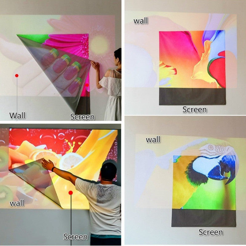 4:3 16:9 Anti Light 3D High Brightness Projector Screen Metal Screen with Hooks