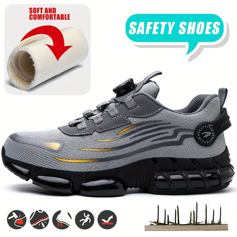 Best Indestructible Safety Work Shoes Steel Toe Breathable Work Boots Mens US