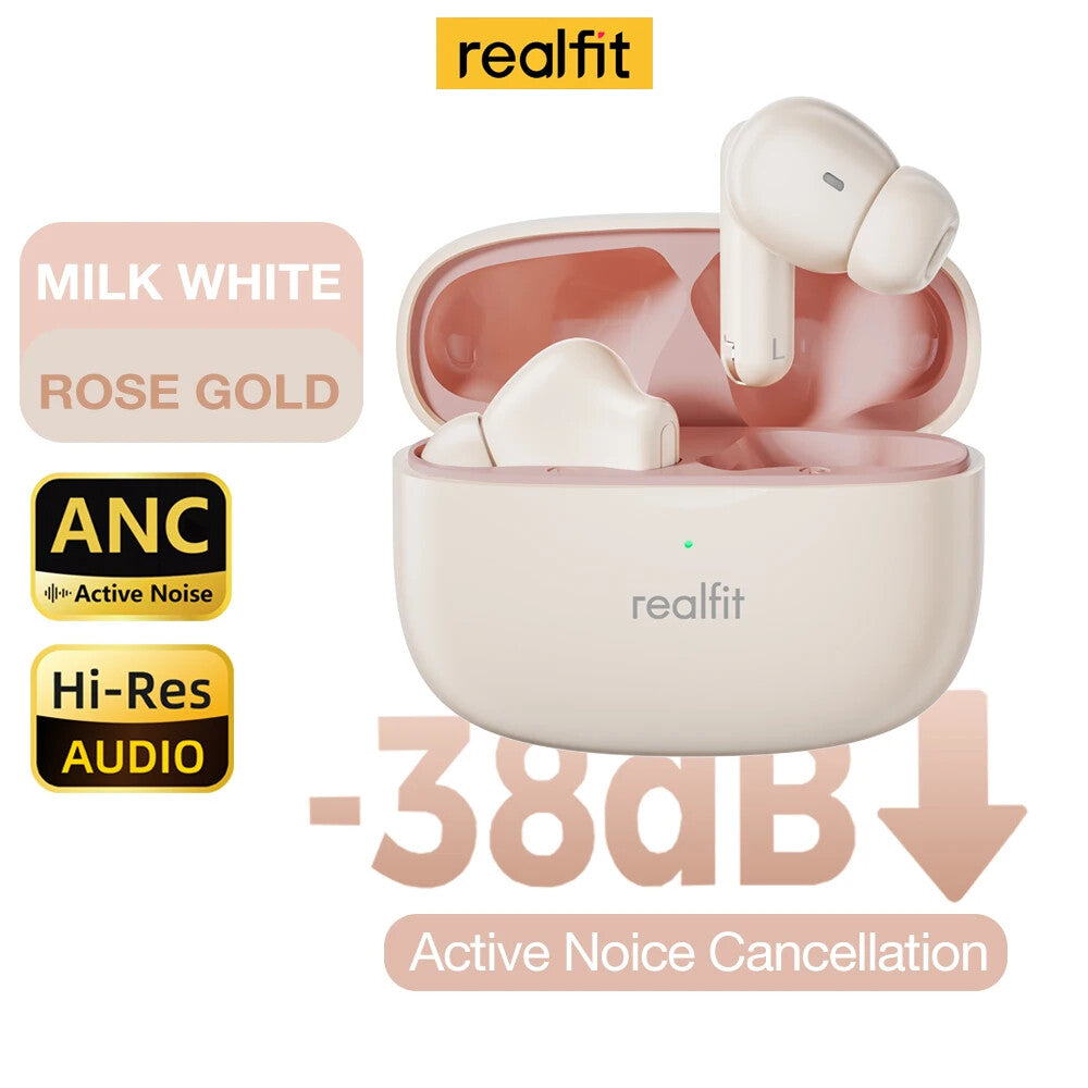 F3 ANC Active Noice Cancellation Bluetooth Earphones ENC Call HIFI Stereo Superb