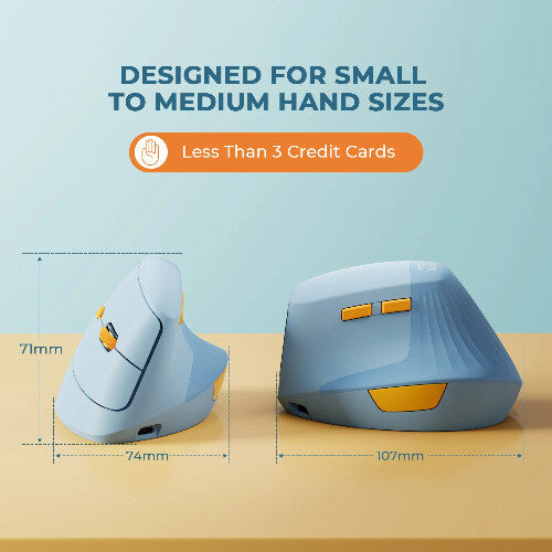 Vertical Wireless Mouse Type C Rechargeable Ergonomic USB & Type C Mice