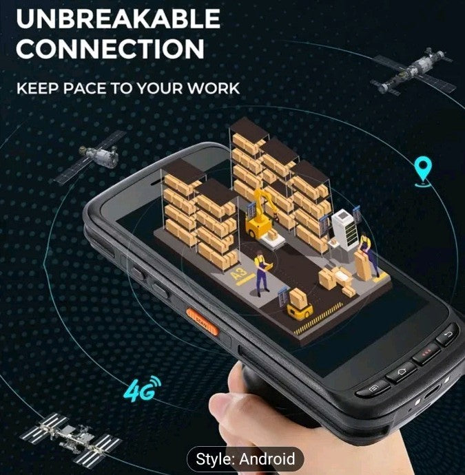 MUNBYN Android11 Barcode Scanner 8000mAh Battery Zebra SE4750 Mobile Scanner