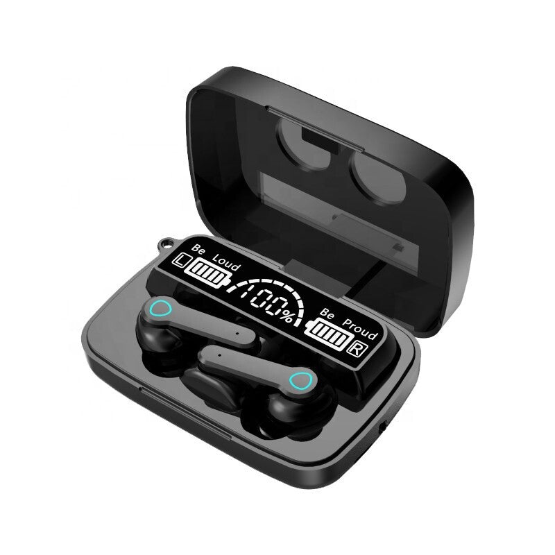 Ipx7 waterproof 3300mAh ear buds multi-function headphones wireless