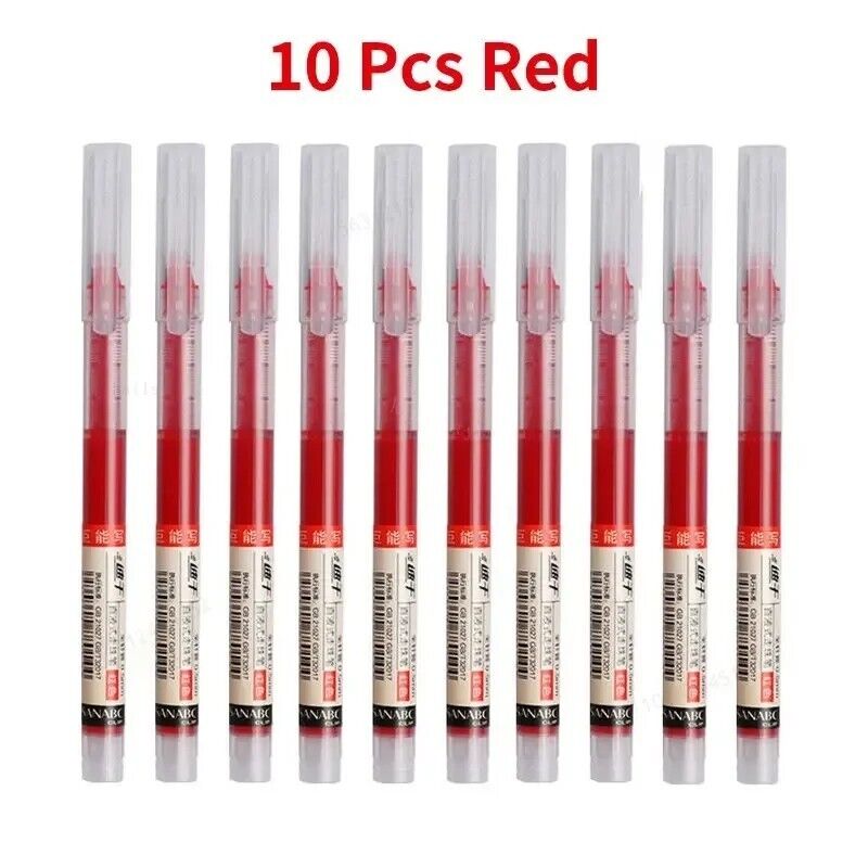 10Pcs Gel Pen Set with 0.5mm Precision Writing Tip - Smooth, Quick-Drying, Kawai
