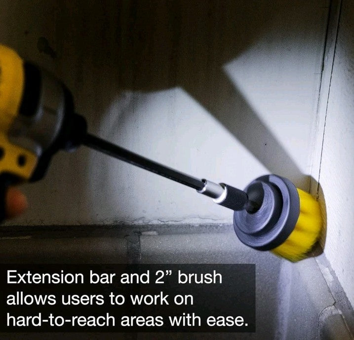 Drill Brush Attachment Set Of 9 Power Scrubber Brush For Cleaning Bathroom Tile