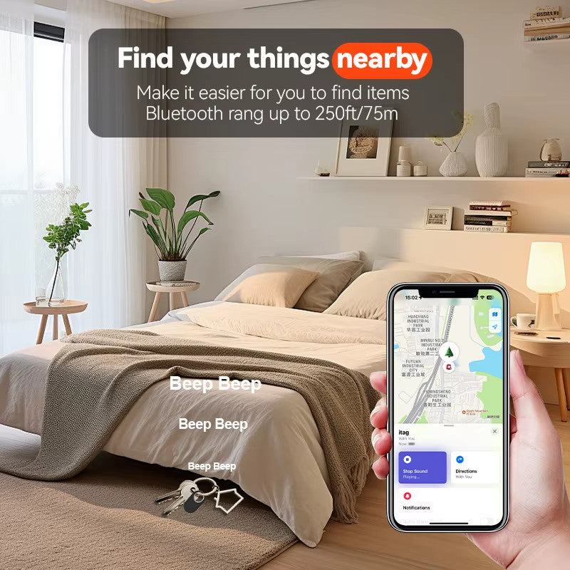 Smart Tag2 GPS Bluetooth Tracker for Apple AirTag - Key and Luggage Finder