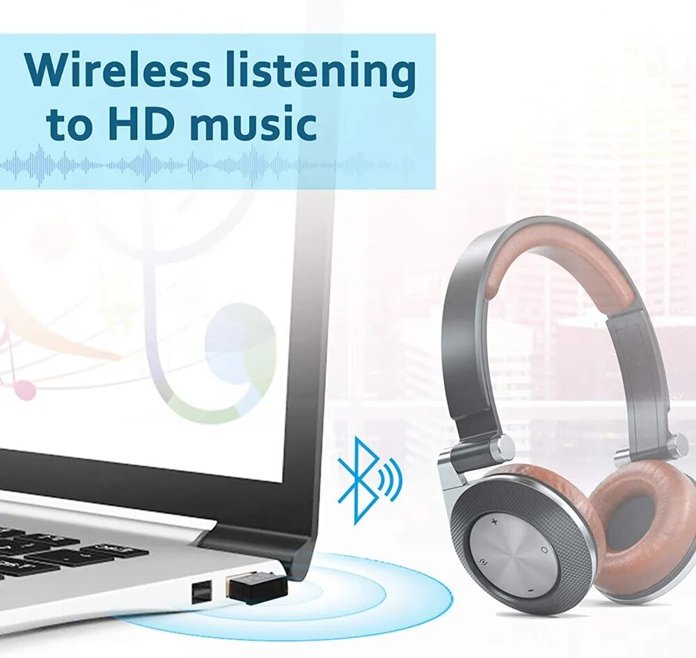 High Speed Bluetooth Adapter, Version 5.0 | PC Mobile Laptop