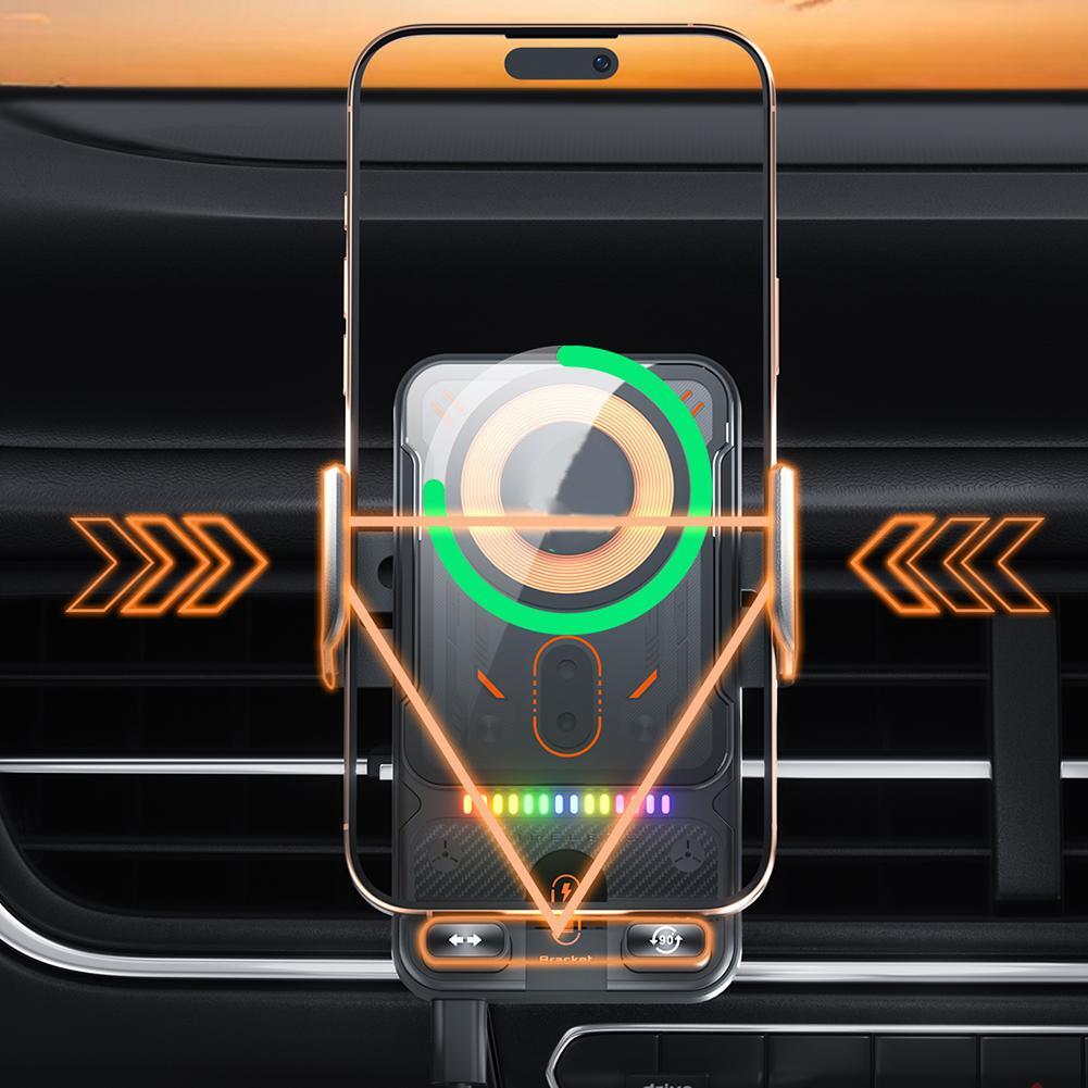 Universal Wireless Charging Car Phone Mount with Air Outlet Navigation Bra W1B7