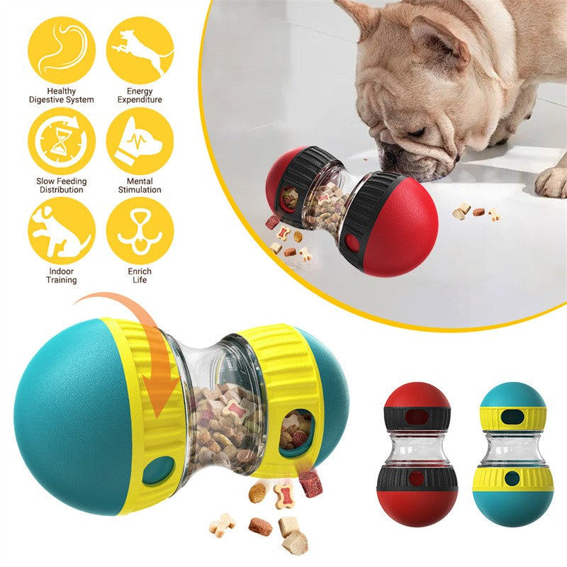 Food Dispensing Dog Toy Tumbler Leaky Food Ball Puzzle Toys Interactive Slowly F