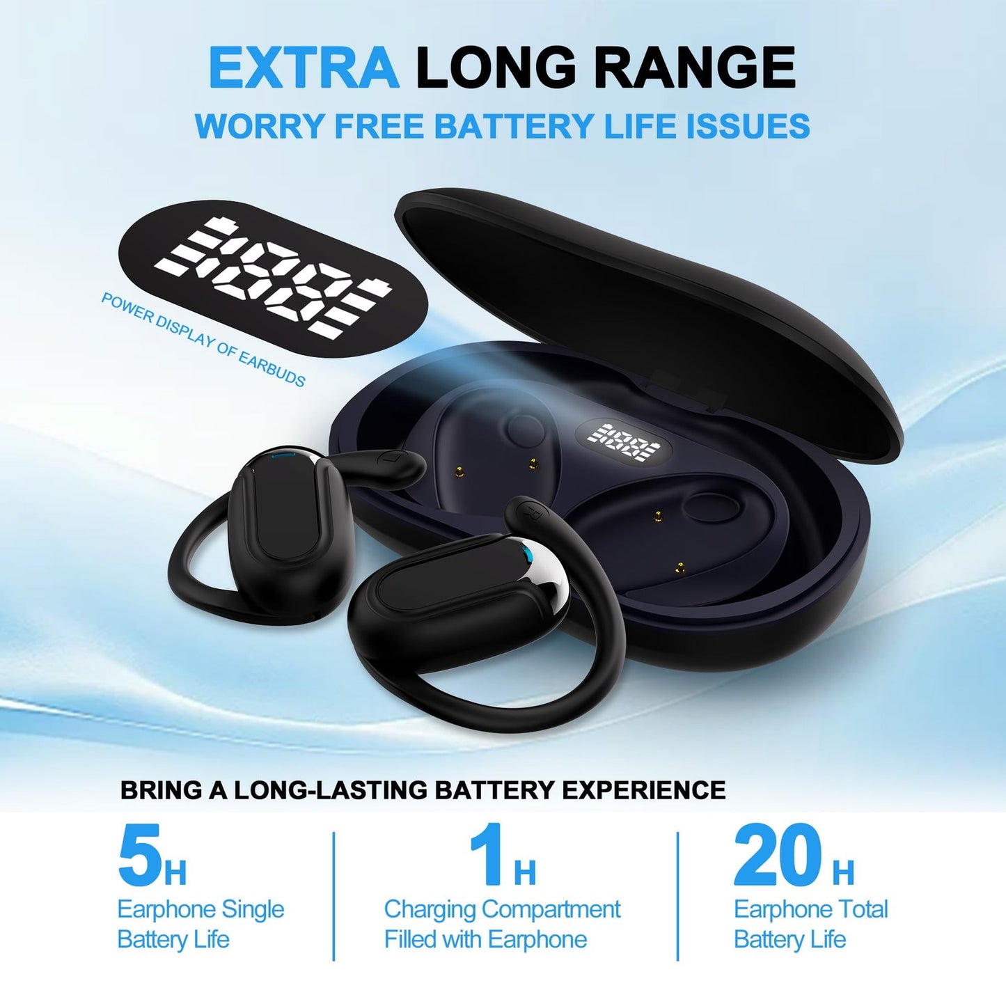 Translation Earbuds Real Time,Ai Language Translation Headphones,Open-Ear Tra...