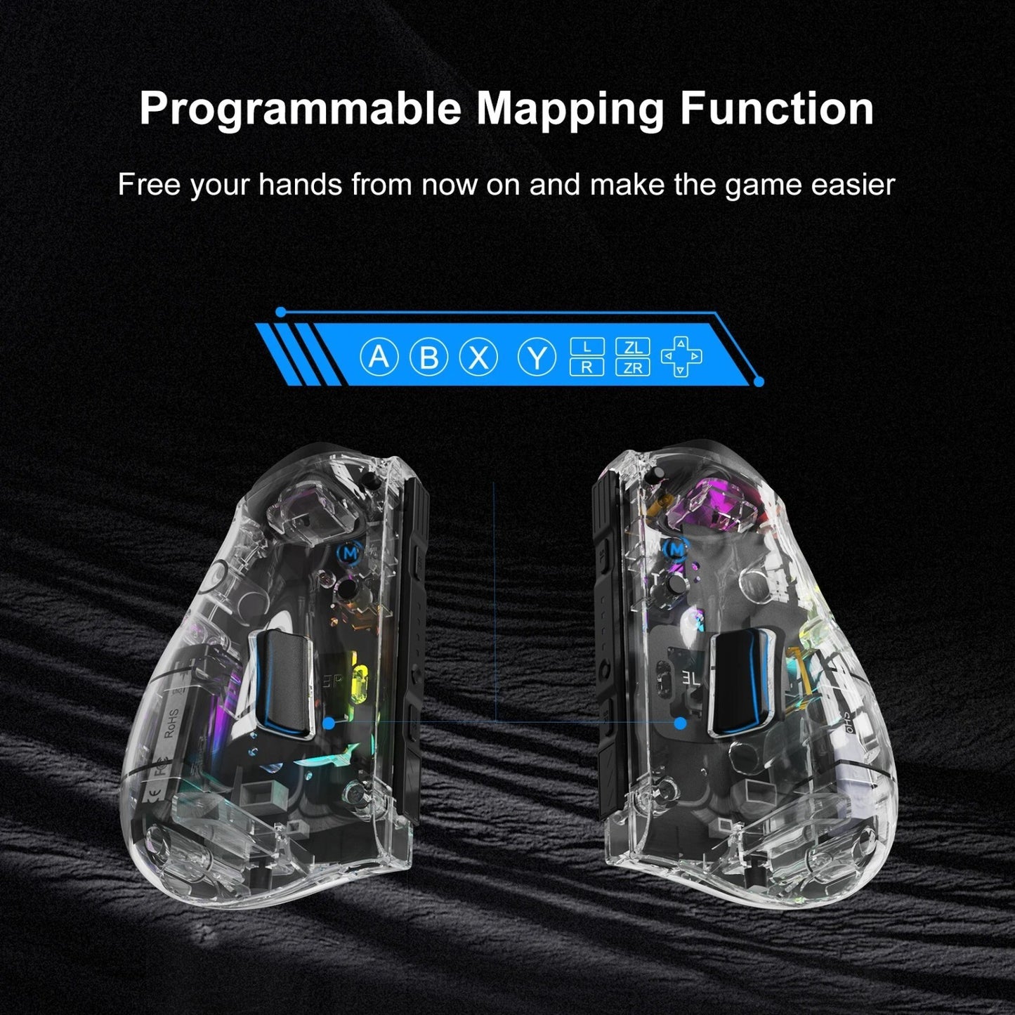 LinYuvo KS37B Meteor Light Joycons Wireless Controller for Switch/OLED