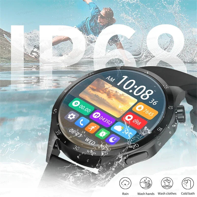 Fitness Tracker NFC Smartwatch Waterproof GPS Heart Rate Bluetooth Call Android