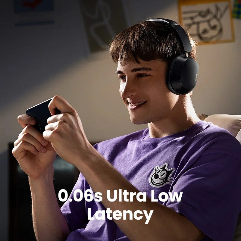 2024 Max5c Hi-Res LDAC 43dB Hybrid Active Noise Cancelling Bluetooth Headphone