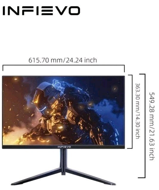 INFIEVO 27" QHD 1440P Gaming Monitor - Ultra-Smooth 180Hz IPS, 1ms Response Time