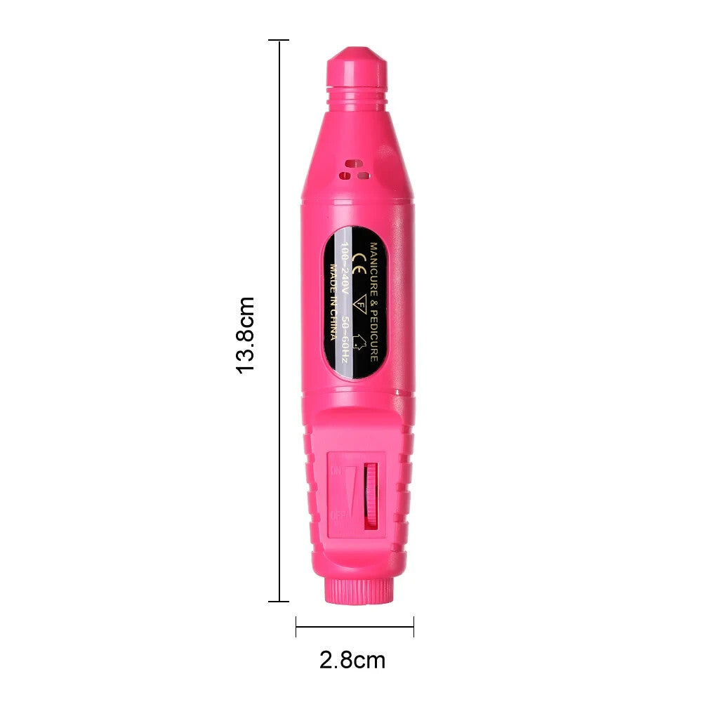 Nail Sander Manicure Pedicure Electric Portable Drill USB Kit