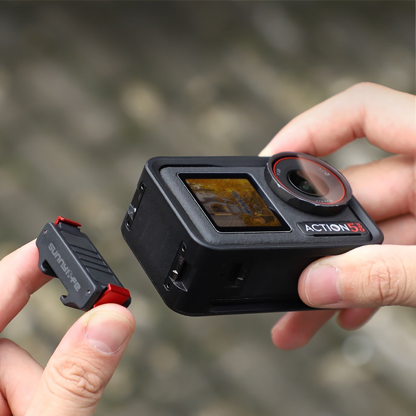 Magnetic Quick-Release Cold Shoe Adapter for DJI OSMO ACTION 5 PRO/4/3 Portable