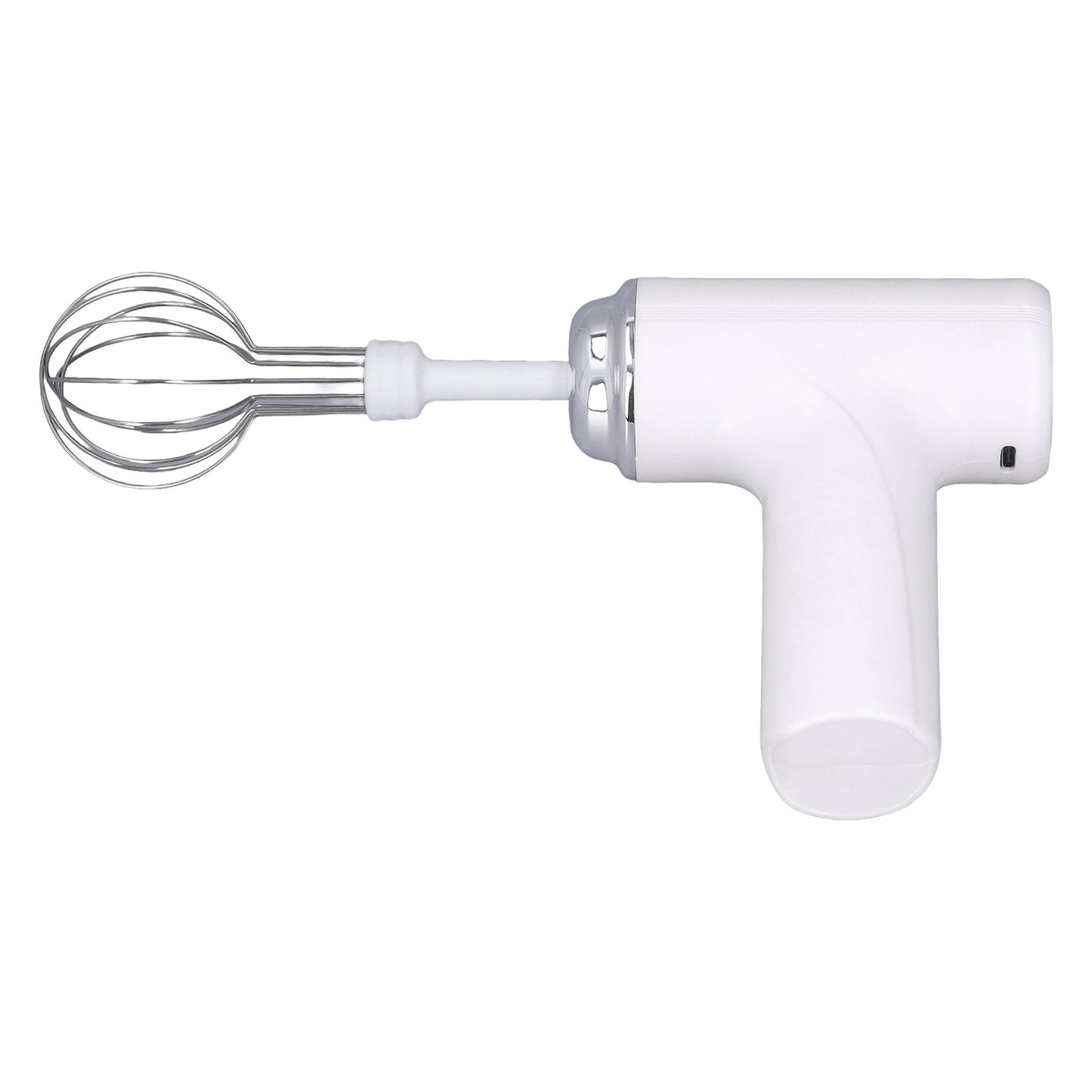 (White)Electric Cordless Hand Mixer Handheld Egg Whisk AN
