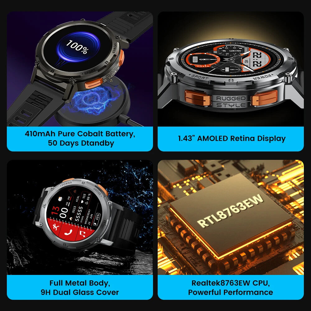 Smartwatches For Men SmartWatch Digital Fitness Electronic 5ATM Waterproof Sport