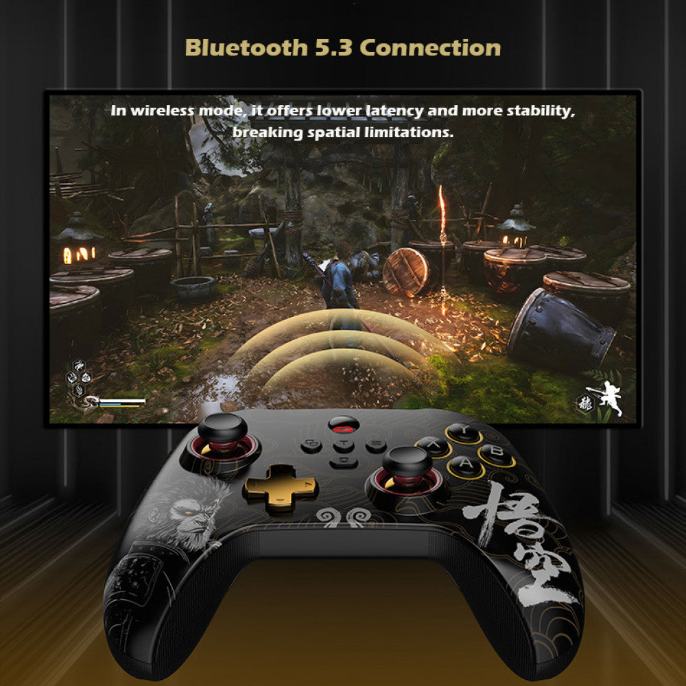 Wireless Gamepad 800Hz Vibration Game Controller 6-Axis for Switch/Android/PC