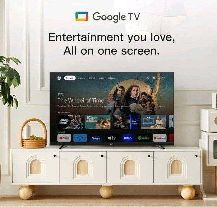 FPD 55-inch Smart TV Google TV 4K UHD with Google Play and Google Cast Built-in