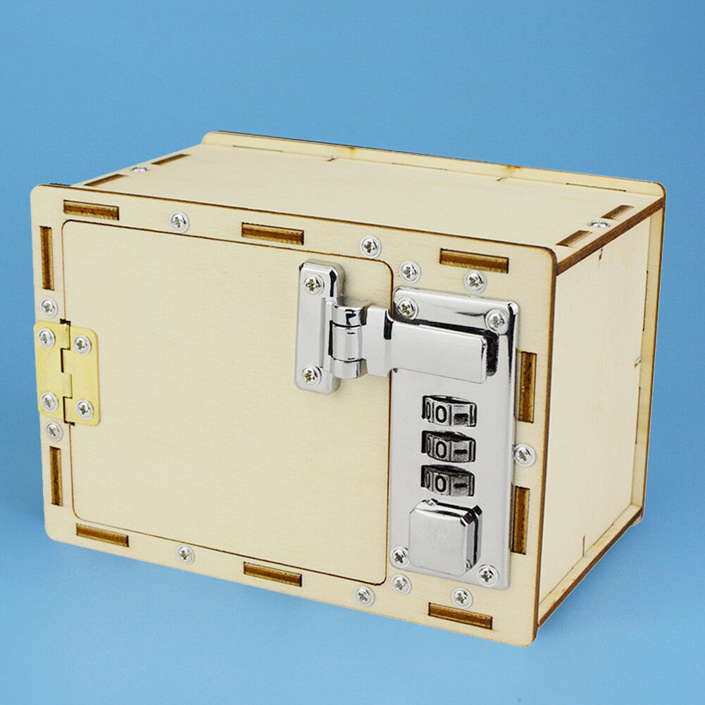 Kids DIY Mechanical Password Box Toy DIY Science School Projects Experiment Toy