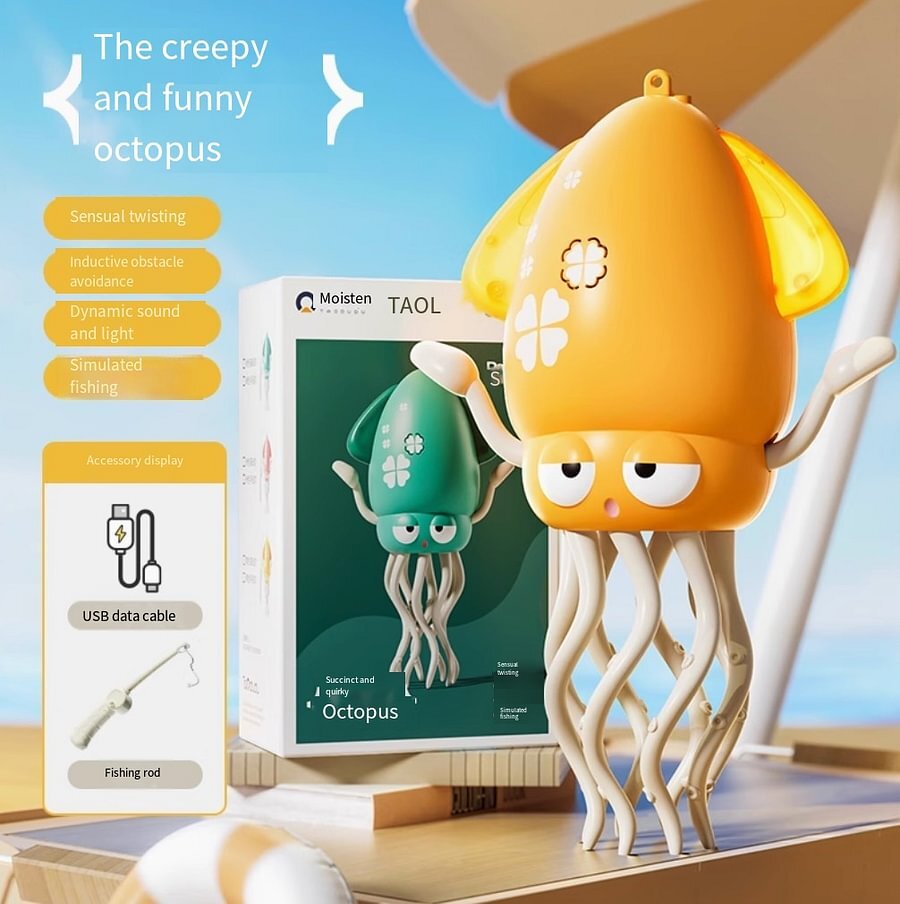 Enginekit Octopus - Electric Crawling Octopus, Magic Dancing Octopus Toy