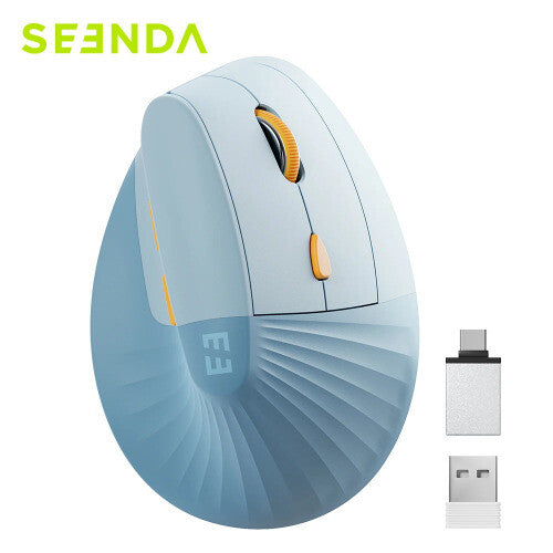 Vertical Wireless Mouse Type C Rechargeable Ergonomic USB & Type C Mice
