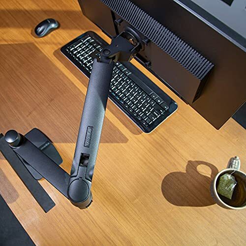 El Gotron LX Desk Mount Monitor Arm Matte Black 34-In (3.2 to 11.3kg) 45-241-224