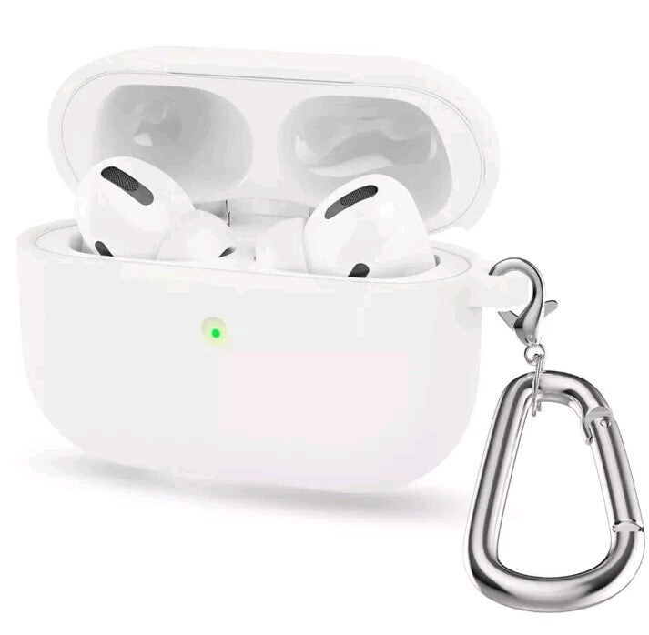 For AirPods Pro 2 AirPods 3 2 Case Silicone Protector Shockproof Cover +Keychain