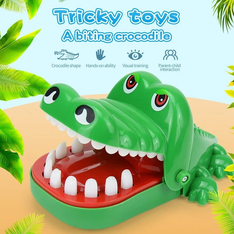 Crocodile teeth toy children's crocodile bites finger teeth game fun.