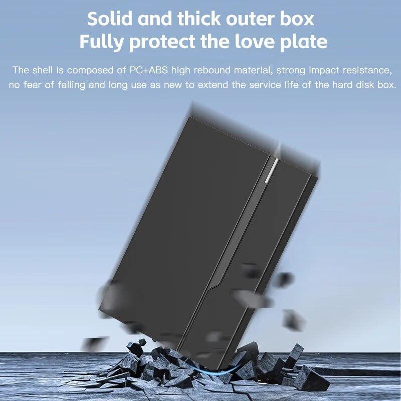 2.5" External Hard Drive Enclosure USB 3.0 Disk Case 6tb Supports 7mm 9.5mm (US)