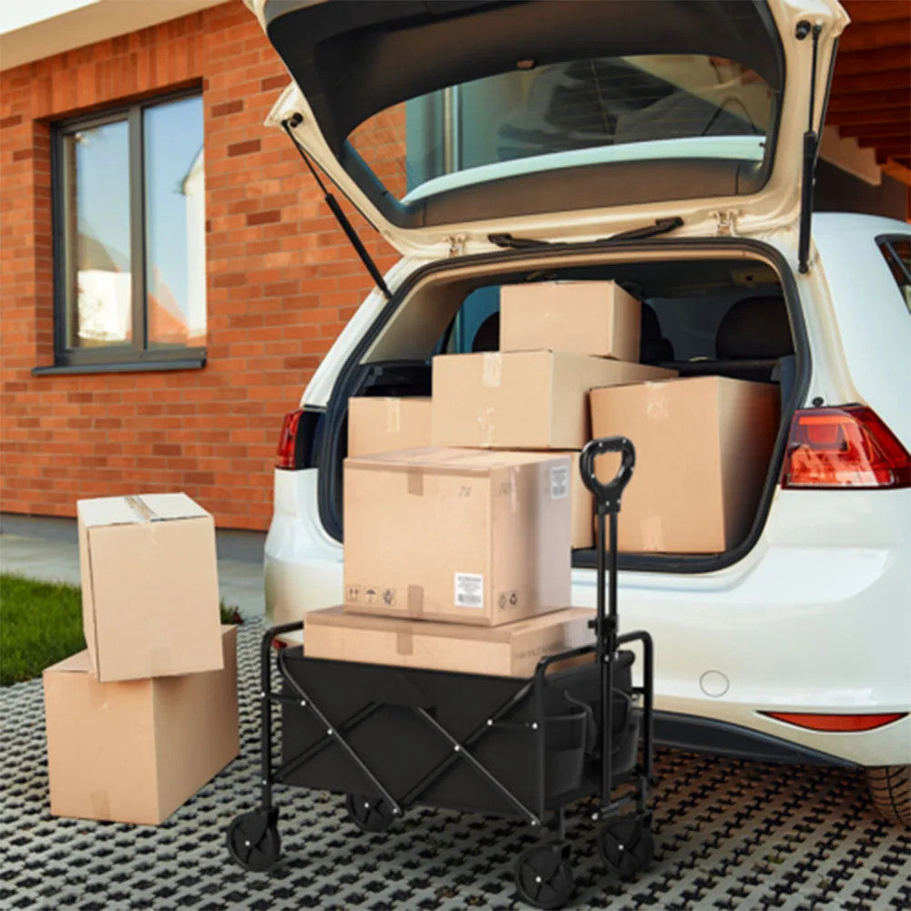 Foldable Garden Wagon Cart Portable Camping Trolley ,Outdoor Multi-function