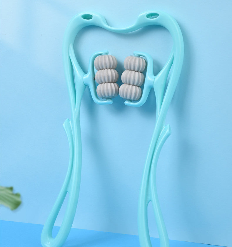 Multifunctional Manual Six-wheel Neck Massager Massage Relieve Roller Massage To
