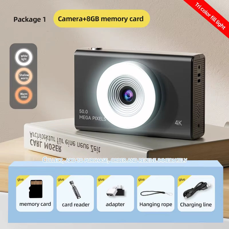 Xiaomi 4K High-Definition Digital Camera with 50MP Autofocus and Retro Design