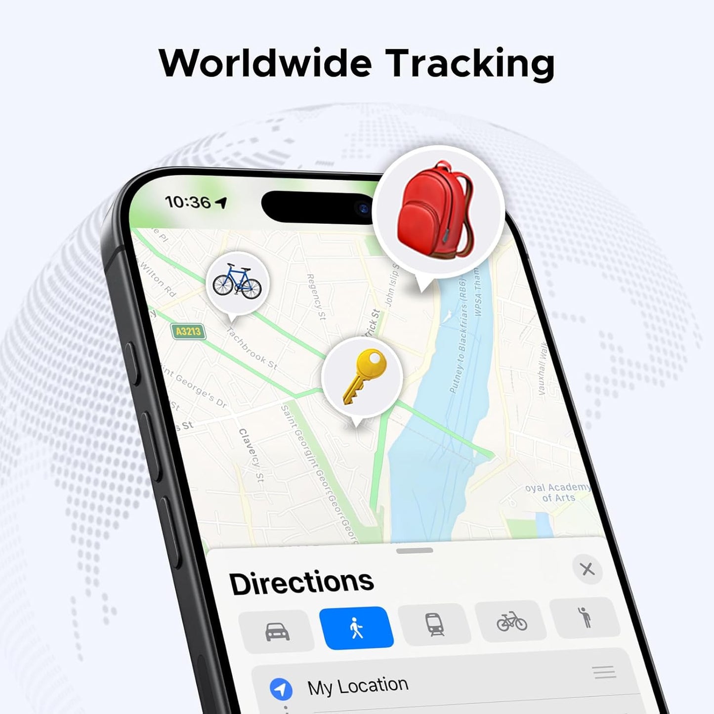 UGREEN 2Pack Finetrack Smart Finder Compatible with Apple Find My (Ios Only) 2-Y