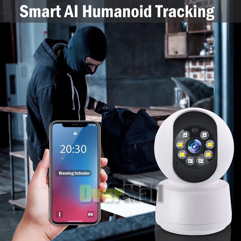 Camara De Seguridad Wifi HD Para Casa Interior Exterior Con Audio y Microfono