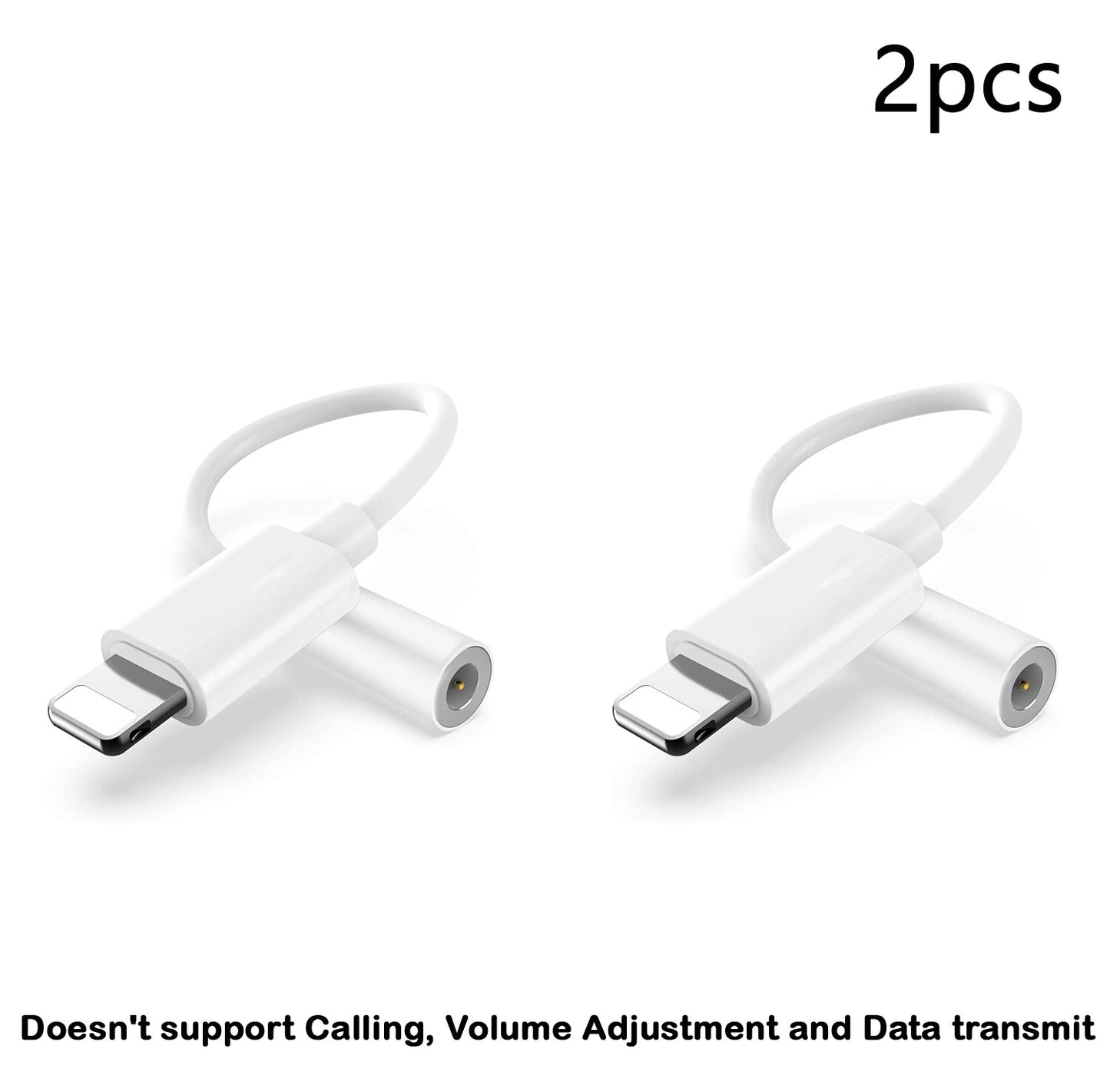 1-3PCS For iPhone Headphone Adapter Jack 8Pin to 3.5mm Aux Cord Dongle Converter
