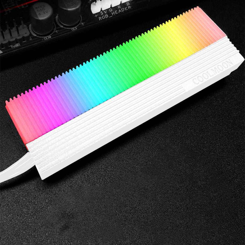 M.2 2280 SSD Heatsink Cooler M.2 SSD Heatsink Cooler Dual Interface 5V 3PIN ARGB