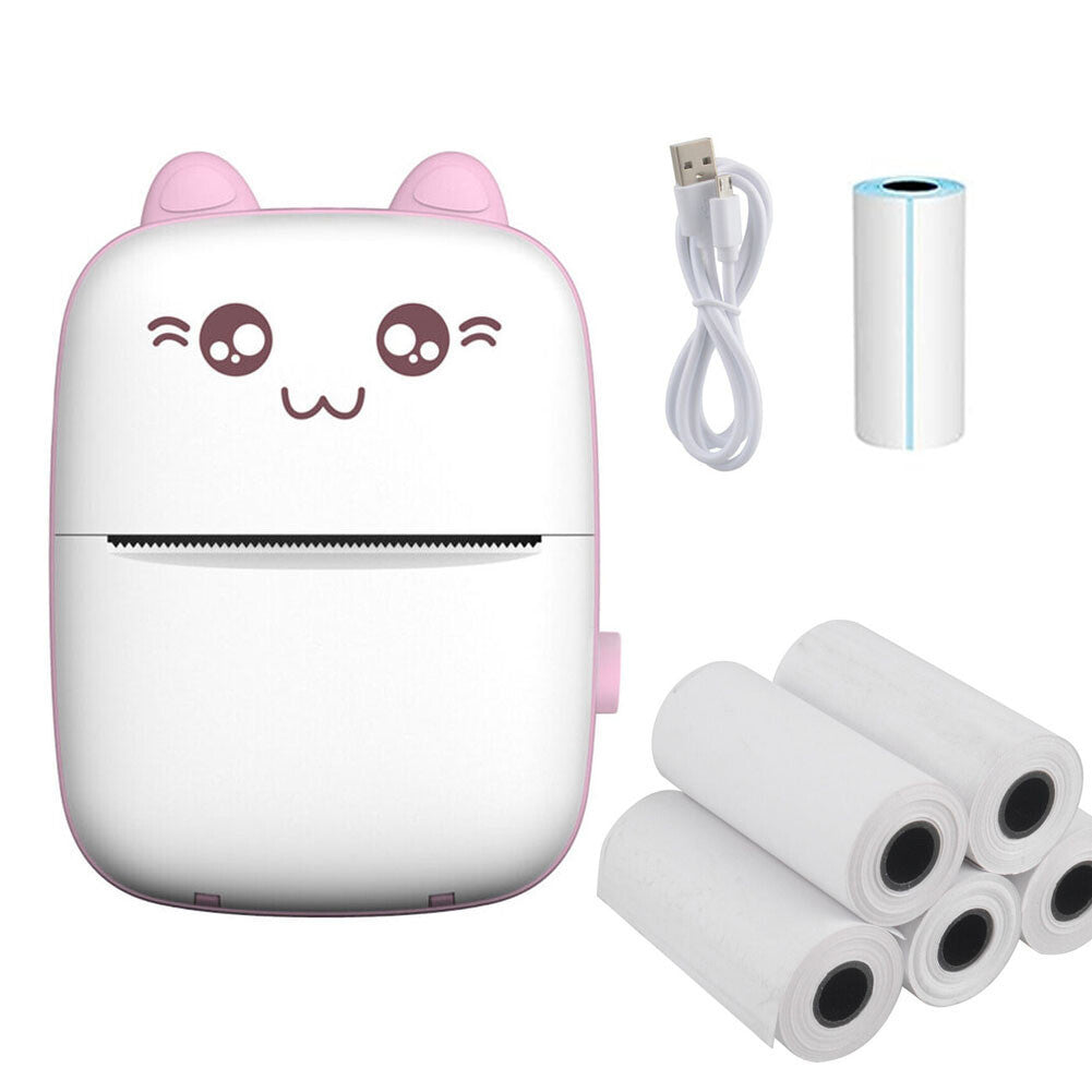 Mini Pocket Thermal Printer Bluetooth Cellphone Photos Sticker Inkless Printing