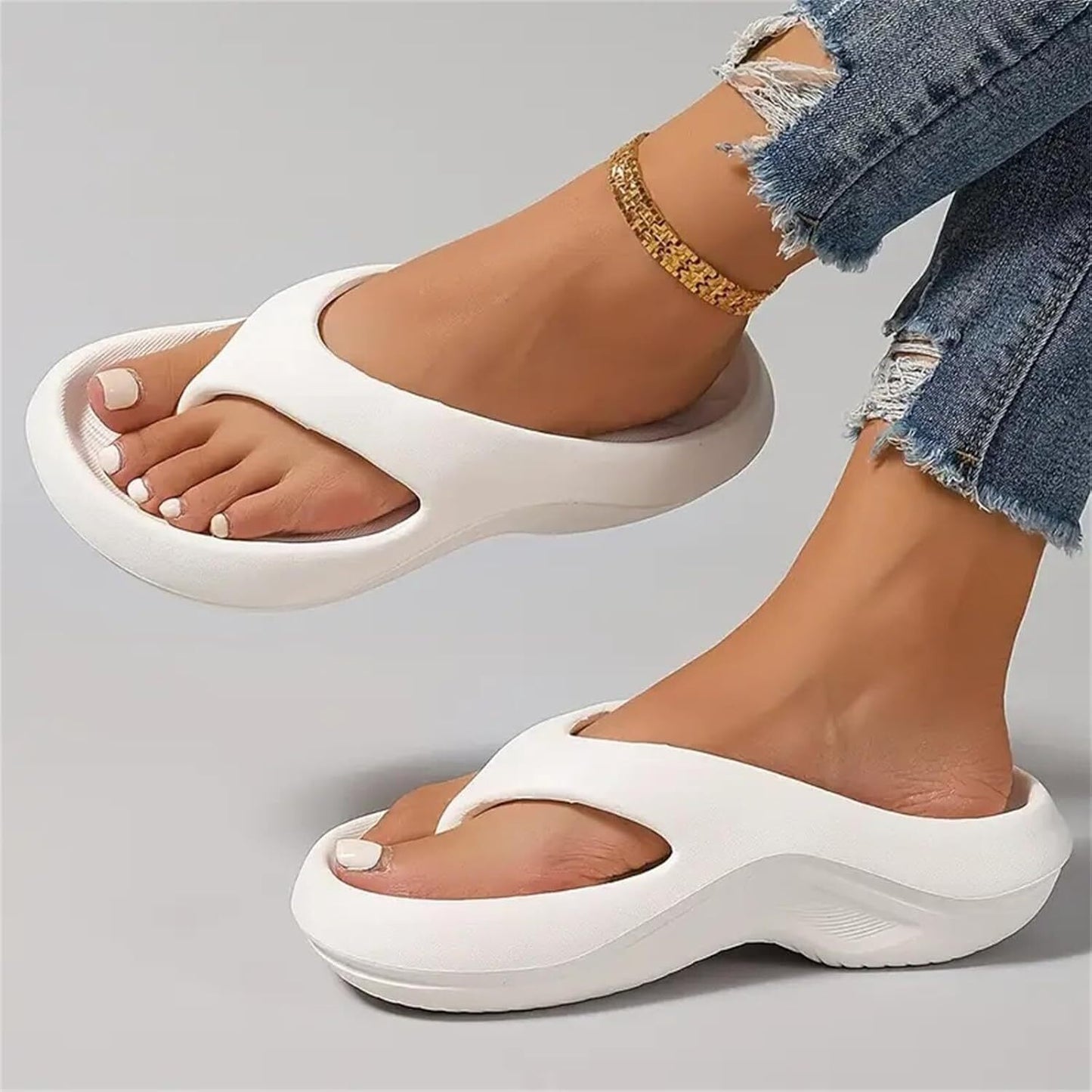 Women's Orthopedic Flip Flops - Arch Support & Plantar Fasciitis Relief